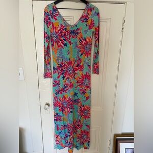 Lilly Pulitzer long sleeve maxi Dress - Size S